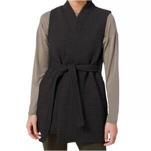 Lululemon Serene Travels Quilted Tie Waist Vest Textured Jacket Size 8